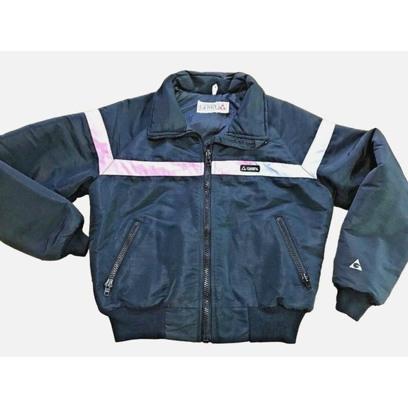 Gerry Jackets & Blazers - Gerry Black Pink Blue Women’s  Large L Coat Retro Jacket Cyclone Retro Vintage